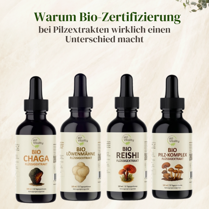 Bio Zertifizierung Pilzextrakte